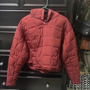 Women's Red Quilted Jacket